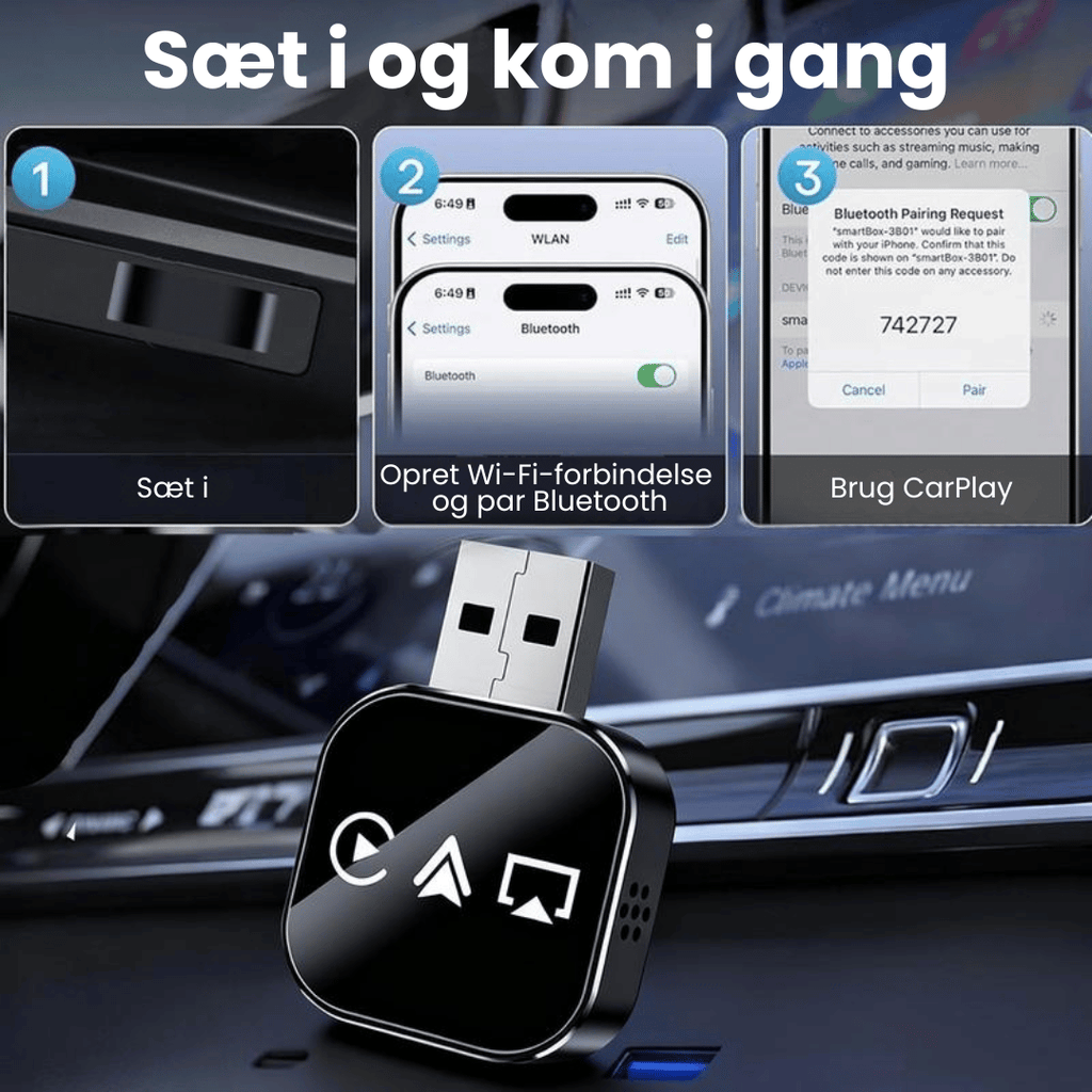 FunkDrive™ 3-i-1 trådløs adapter